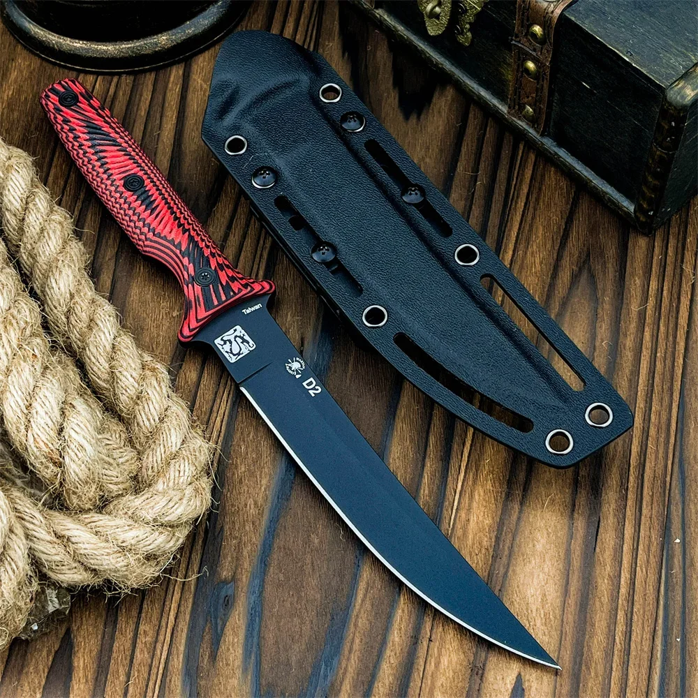 D2 Steel Utility Knives Outdoo - Bushcraft Knife Fixed recension och pris