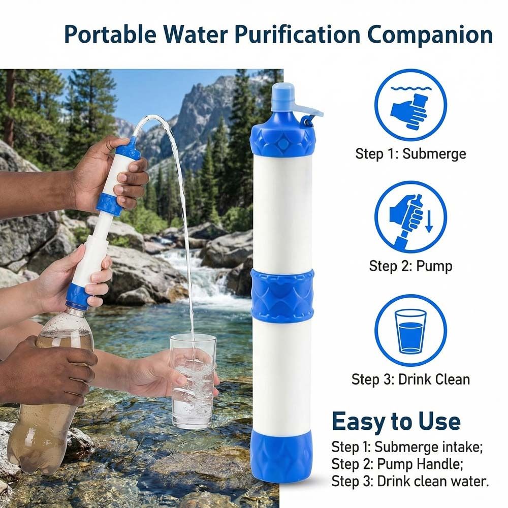 Mini Mini Water Filter Straw P - Water Purification Straw recension och pris
