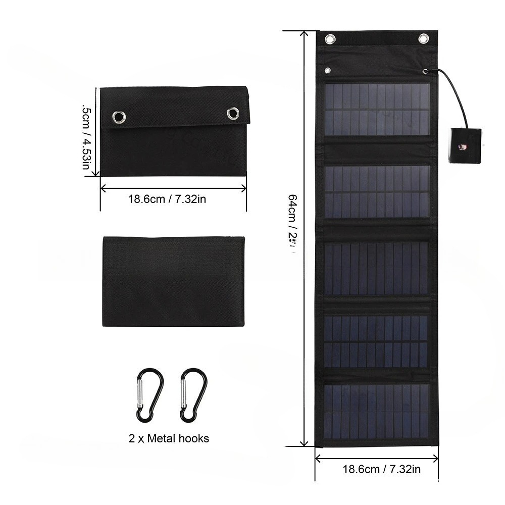 25W 5v solar folding bag water - Solar Emergency Charger recension och pris