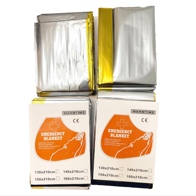 4 Pack Gold Silver Mylar Emerg - Survival Blanket Reflective recension och pris
