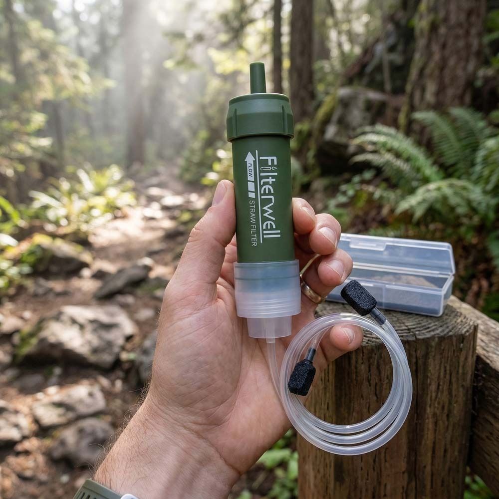 Mini Mini Water Filter Straw S - Water Purification Straw recension och pris